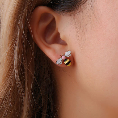small bee earring