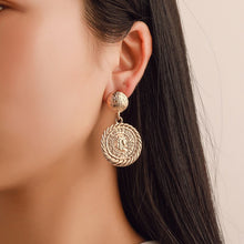 Load image into Gallery viewer, Gold Color Drop Earrings