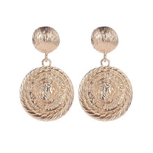 Load image into Gallery viewer, Gold Color Drop Earrings